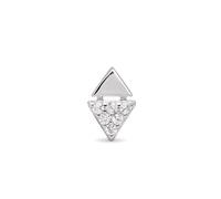 SINGULARU - Pendiente Suelto Egypt Plata de Ley con Baño en Rodio y Circonita. Joyas Para Mujer.