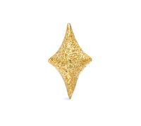SINGULARU - Pendiente Suelto Organic Star Spark. Plata de Ley con Baño en Oro de 18 Kt. Joyas Para Mujer.