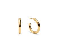 SINGULARU - Pendientes Aro Nairobi. Acero con Baño en Oro de 18 Kt. Joyas Para Mujer.
