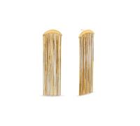 SINGULARU - Pendientes Cleopatra. Acero con Baño en Oro de 18 Kt. Joyas Para Mujer.