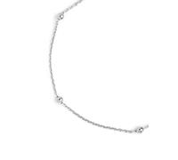 SINGULARU - Pulsera Dots - Pulsera en Plata de Ley 925 con Acabado Baño de Oro. Oro Rosa de 18 Kt. O Rodio - Talla Unica - Largo de cadena 17.5 cm - Joyas para Mujer - Varios Acabados