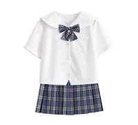SINGUYUN Clásico JK Uniforme Japonés Escuela Niñas Marinero Vestido Camisas Falda Plisada Anime Cosplay Set