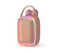Singy Party Rose Altavoz Karaoke Bluetooth con 2 Micrófonos - Luz LED Multicolor - Portátil Recargable USB-C - Bluetooth, Tarjeta SD