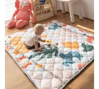 Sinhaklóho Alfombra Bebe Acolchada Plegable Extra Gruesa, Antideslizante y Suave, 180×150 cm, Lavable a Máquina, Sin Olores, Ideal para Parque Infantil y Suelos, Jardín Encantado