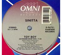 Sinitta - Toy Boy 12 Inch (12" Vinyl Single) US Omni 1987