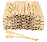 SINJEUN 1000 PCS 12 cm Brochetas de paletas de bambú, brochetas de hamburguesas de paletas de madera, palitos de madera brochetas de barbaco