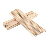 SINJEUN 300 palitos cuadrados de madera, varillas cuadradas de madera de balsa para tallar, modelismo y manualidades (305 x 3 x 3 mm)