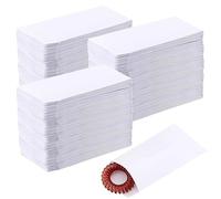 SINJEUN 300 sobres blancos pequeños de 6 x 10 cm, mini sobres de papel autoadhesivos para monedas y objetos pequeños