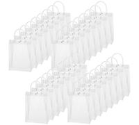 SINJEUN 40 bolsas de regalo transparentes con asa, 23 x 17 x 6 cm, bolsas de regalo transparentes, bolsas de plástico transparentes, bolsas para caramelos, bolsas de pañales para fiestas, bodas