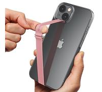 Sinjimoru Banda de Agarre para teléfono móvil Soporte para teléfono Celular de Silicona Sinjimoru para Dedos con Clip, Sinji Loop Clip 210 Rosa