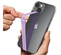 Sinjimoru Banda de Agarre para teléfono móvil Soporte para teléfono Celular de Silicona Sinjimoru para Dedos con Clip, Sinji Loop Clip 210 Lavanda