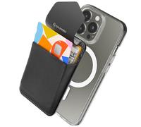 Sinjimoru Funda de privacidad magnética para Tarjetas, Cartera magnética para teléfono Que se adhiere como Soporte para Tarjetas de crédito para Apple MagSafe Compatible con iPhone 15, 14, 13, 12.