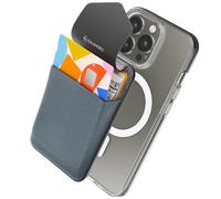 Sinjimoru Funda magnética para Tarjetas de privacidad, Cartera magnética para teléfono Que se adhiere como Soporte para Tarjetas de crédito para Apple MagSafe Compatible con iPhone 15, 14, 13, 12,