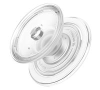 Sinjimoru MagSafe - Agarre magnético de silicona suave transparente para iPhone 17/16/15/14/13, cómoda sujeción con un solo toque, M-Tap Tok Crystal Clear