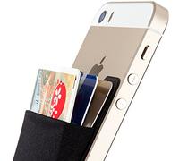 Sinjimoru Stick-on Wallet Que Funciona como Titular de la Tarjeta de crédito, Billetera de Tarjeta de crédito. Sinji Pouch Basic 2, Negro