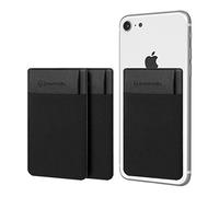 Sinjimoru Tarjetas de crédito y Soporte de identificación Todo en uno en la Cartera, Fundas para Tarjetas en el Soporte de la Tarjeta para teléfono - Sinji Bolsa Solapa Negro [3 Paquetes]