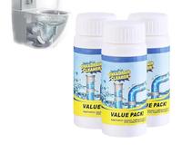 Sink and Drain Cleaner Powder - Foaming Drain Cleaner for Kitchen Sink & Bathroom | Pipeline Dredging Agent for Clog Remover & Sewer Maintenance (3Pcs)