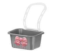 Sink Basket, Faucet-Mounted Food Vegetable Shelf, Multiusos Strainer Holder for Kitchen Rice Meat Soap Fruit Washing in Bathroom Apartment Travel Utility Sink 14 x 11,8 x 7,0 cm