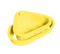 Sink Drain Basket, Food Catcher Strainer, Double-Layer Kitchen Storage Rack, Space-Saving Corner Design, 8,66 x 10,04 x 3,54 pulgadas, Ideal para Vegetable Fruit Washing Home Cleaning Restaurant Use