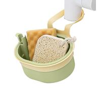 Sink Drain Basket, Silicone Foldable Faucet Suspending Filter Basket, 5.91x9.84x3.54 inches Adjustable Kitchen Food Waste Strainer for Home, Restaurant, Businesses, Rental, Hotel, Apartment