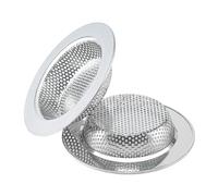 Sink Drain Strainer - 2 Piece Stainless Steel Anti-Clogging Basket Set, Durable Drain Catcher for Blocking Food Scraps and Debris in Daily Use | Multi Purpose Sink Strainer Basket for Kitchen Bathroom