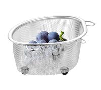 Sink Drain Strainer Basket, Anti Odor Food Catcher, 7.2x5.91x3.43 Inch Kitchen Washing Colander & Mesh Filter Design, Removable Tray for Fruits, Vegetables, and Cleaning Prep Tasks