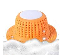 Sink Drain Strainer, Foldable Silicone Hair Catcher Plug, Anti-Clogging Shower Drain Filter on Bathroom Kitchen, Reusable Water Stopper Accessories for Home Apartment Dormitory Hotel Use