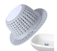 Sink Drain Strainer, Foldable Silicone Hair Catcher Plug, Anti-Clogging Shower Drain Filter on Bathroom Kitchen, Reusable Water Stopper Accessories for Home Apartment Dormitory Hotel Use
