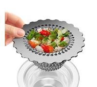 Sink Drain Strainer | Food Catcher Leftovers Garbage | Multipurpose Stainless Steel Anti-Slip Flexible Chainlink Upgraded Clog-Free Kitchen Easy-Clean Sinkk Strain for Disposal