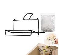 Sink Drain Strainer Rack - Durable Iron Frame, Kitchen Waste Filter | Small Size Fine Mesh Design with 100 Bag Capacity, Food Debris Catcher for Cleaning Rutina, Home Cooking Area Hygiene Helper