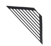 Sink Drying Rack - 40.8x22.7cm Triangular Drainer Mat | Rollable Non Slip Kitchen Organizer | Over the Basin Space Saving Design for Home Dorm Apartment, Foldable Silicone Iron, Heat Resistant