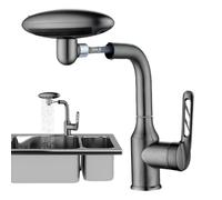 Sink Faucet - Single Handle Sink Faucet | 360° Rotating Bathroom Sinks Faucets | Washbasin Faucets with 4 Modes for Rv, Bar, Laundry Room, Restroom