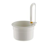 Sink Food Catcher, Automatic Dump Strainer, Press Colander Basket for Kitchen Garbage Trash Fruit Waste Drain Leftover Holder Organizer Cooking Sink Accessories Easy Clean Filter Tray