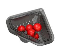 Sink Food Catcher Basket - Triangle Drying Sink Corner Strainer, Magnetic Suction Drain System, Kitchen Scrap Filter Holder, Space Organizer | Convenient Drain Basket for Fruits Vegetables Cooking