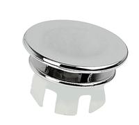 Sink Overflow Ring - 22-24mm Round Hole Cover | Double Layer Insert Cap for Bathroom Basin Sink, Durable Polished Overflow Hole Protector for Home Hotel and Washroom Use