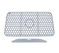 Sink Protectors Kitchen Sinks, Dish Draining Protector Mat, Silicone Drying Pad, Heat-Resistant Non-Slip Design, Compact Ideal for Plates, Bowls, Pans, Utensils, Vegetables, and Fruits