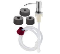 Sink Soap Dispenser - Counter Top Pump, 1 Extension Tube Device For Kitchen Basin, Foam Filling Tool For Dish Cleaner, Decorative Vessel For Hand Lotion, Bathing Accessory For Restroom and Apartment