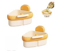 Sink Strainer Basket,2025 New Upgraded Suction Cup Press Sink Drainer Basket,Dumping Sink Strainer Basket Faucet Sponge Storage Rack,Corner Sink Trash Catcher for Food Waste(Yelloe+Yelloe)