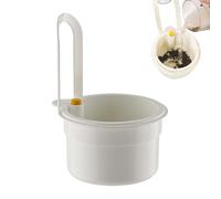 Sink Strainer Basket, Press Automatic Dumping Colander, Compact Kitchen Waste Strainer for Fruit, Vegetable, Leftover Draining, Home, Small Spaces, Dorm, Apartment, RV, 5.63x3.27x7.95 inches