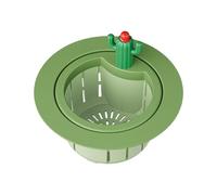 Sink Strainer, Fun Anti Clogging Press Dumping Drain Filter, 10,8 x 8,5 cm Cute Kitchen Waste Collector For Home Dorm Office Apartment Bathroom Sink Food Trap Hair Catcher Cleaning Accessory