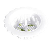 Sink Strainer - Handle Design Sink Sieve, Waste Capture And Quick Drainage | Sinnk Hole Strainer Drain Protector For Bathroom, Kitchen, Hair Catcher Stopper For Bathtub, White