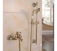 Sink Tap Bathroom Sink Tap Kitchen Sink Tap Bathroom Shower Faucet Bath Mixer Tap with Brass Hand Held Shower Head Set Two Hole Wall Mounted Bathroom Faucet