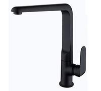 Sink Taps Kitchen Faucet, High Arc 360° Swivel Kitchen Sink Faucet, Brass Single Handle Hot and Cold Water Kitchen Mixer Tap, Single Hole Fruit and Vegetable Washing Faucets,Gray (Color : Ne