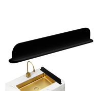 Sink Water Splash Guard, Silicone Splash Guard Kitchen Sink, 19in Mat Stopper Cover, Flexible Design with Water Barrier, Kitchen Accessory for Home, Outdoor, Apartment, Bathroom, Negro ,