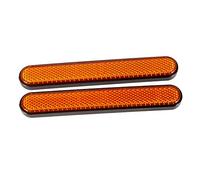 Sinkees Reflectores Laterales de Motocicleta para Horquilla Delantera/Guardabarros Trasero para Sportster 1200 Custom XL1200C para Hierro 883 XL883N para Forty-Eight XL1200X (naranja)