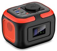 SinKeu Powerstation portátil de 97 WH, 26400 mAh, Mini generador con Enchufe de 120 W 230 V CA, 12 V CC, Puertos USB para teléfono móvil portátil, batería para Camping, Viajes, Emergencia (sin Panel