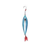 Sinking Slow Shake Metal Jig Fishing Iron Plate Hard Bait - 100g/150g Blue 11.5cm Jigging Lure for Freshwater & Saltwater Angling