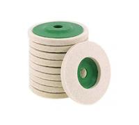 Sinknap 10pcs Wool Buffing Pads Thickened Good Heat Dissipation Stable High Resilience Wear Resistant Wool Polishing Pads for Factory