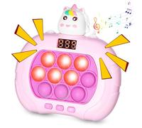 SinLaw Quick Push Pop Game Fidget Toys para Niños y Adultos,Pop it electrónico Quick Push Burbujas,Mini-Handheld Electric Fidget Game Toys, Pop Squeeze Toys Button Puzzle Game, Regalo para Niños Niñas