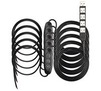 SinLoon 5 cables de carga USB para auriculares, lámpara de escritorio, ventilador, tira LED (1,5 m)